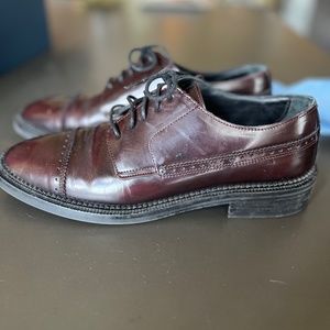 & other stories dark red patent leather oxfords sz 8 (38uk)
